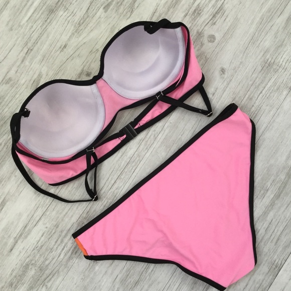 Colorblock Bikini - Yellow Orange Pink - Picture 3 of 3